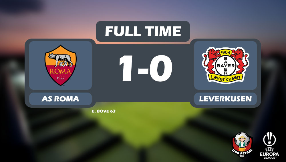 Hasil Pertandingan AS Roma Vs Bayer Leverkusen