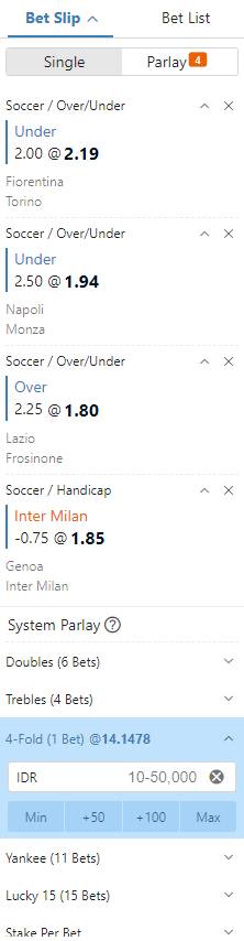 prediksi parlay 4 tim 29 desember 2023