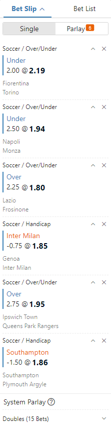 prediksi parlay 6 tim 29 desember 2023