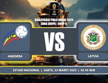 Prediksi Andorra Vs Latvia 22 Maret 2025