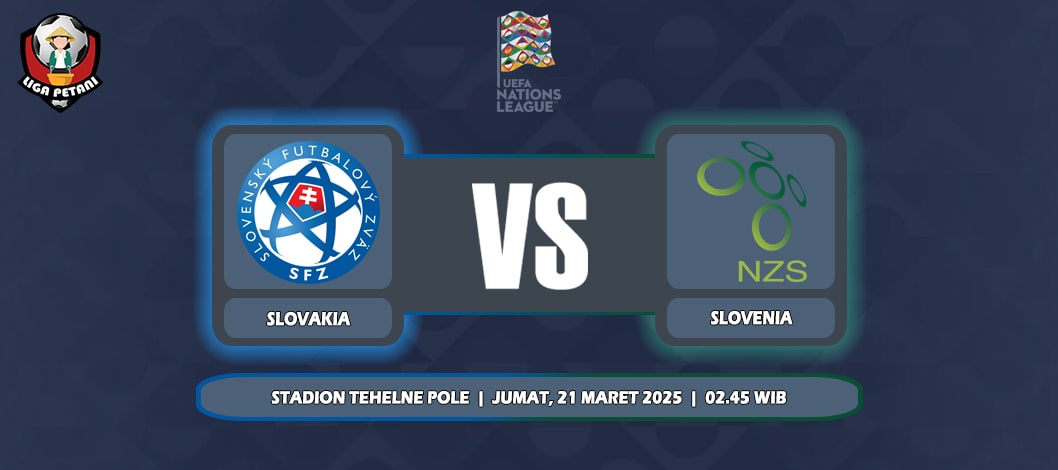 Prediksi Slovakia Vs Slovenia 21 Maret 2025