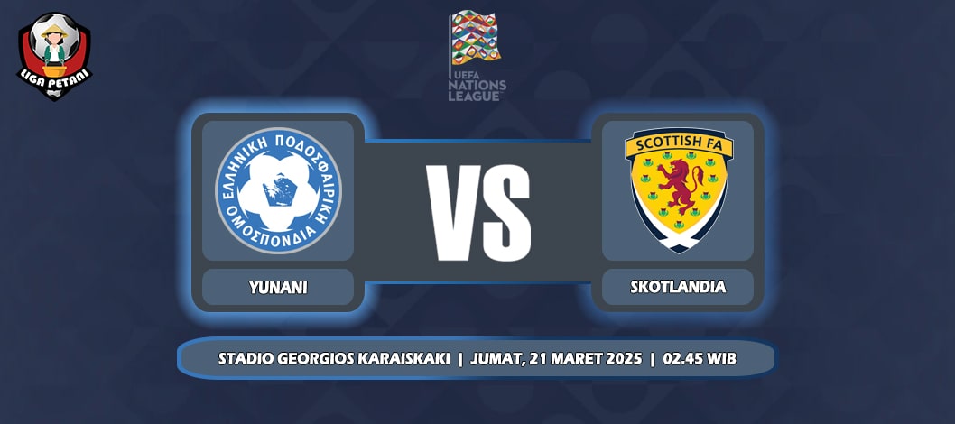 Prediksi Yunani Vs Skotlandia 21 Maret 2025