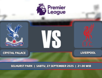 Prediksi Crystal Palace Vs Liverpool 27 September 2025 di Liga Premier Inggris