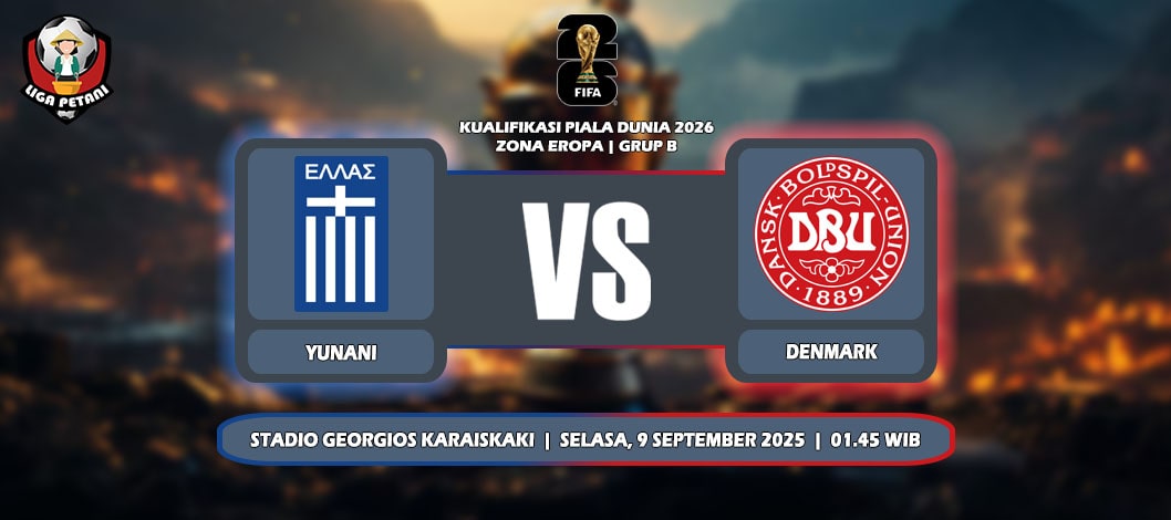 Prediksi Yunani Vs Denmark 9 September 2025 di Kualifikasi Piala Dunia 2026