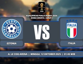 Prediksi Estonia Vs Italia 12 Oktober 2025 di Kualifikasi Piala Dunia 2026