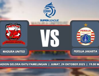 Prediksi Madura United Vs Persija Jakarta 24 Oktober 2025 di BRI Liga 1 Indonesia