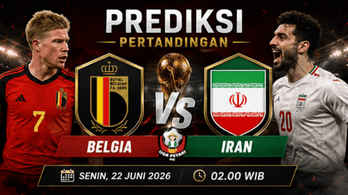 Prediksi Belgia vs Iran 22 Juni 2026