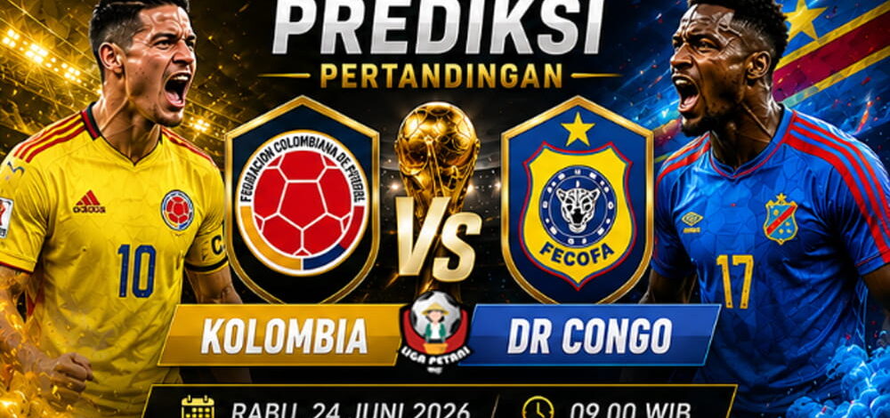 Prediksi Kolombia vs DR Congo 24 Juni 2026