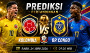 Prediksi Kolombia vs DR Congo 24 Juni 2026