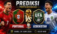 Prediksi Portugal vs Uzbekistan 24 Juni 2026