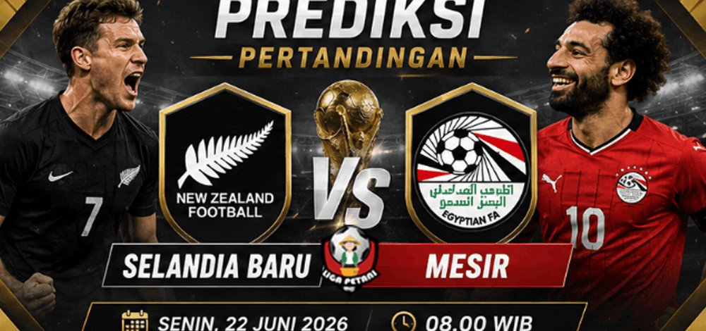 Prediksi Selandia Baru vs Mesir 22 Juni 2026