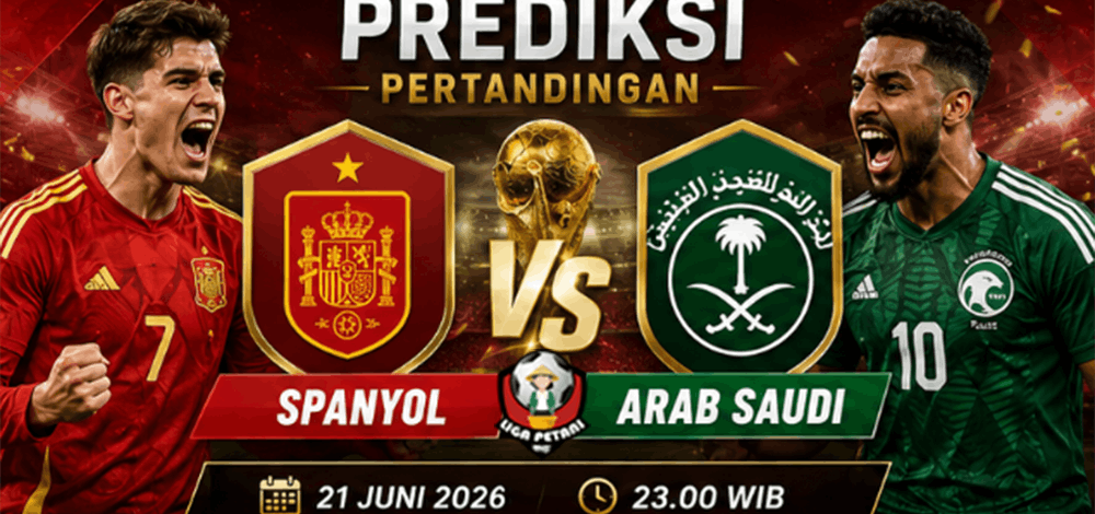 Prediksi Spanyol vs Arab Saudi 21 juni 2026