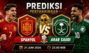 Prediksi Spanyol vs Arab Saudi 21 juni 2026