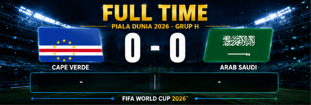 hasil pertandingan piala dunia 2026 cape verde 0-0 arab saudi