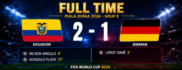 hasil pertandingan piala dunia 2026 ekuador 2-1 jerman