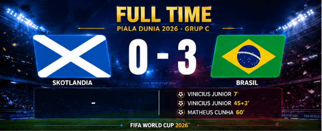 hasil pertandingan skotlandia vs brasil di piala dunia 2026