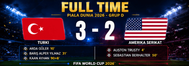 hasil pertandingan piala dunia 2026 turki 3-2 amerika serikat