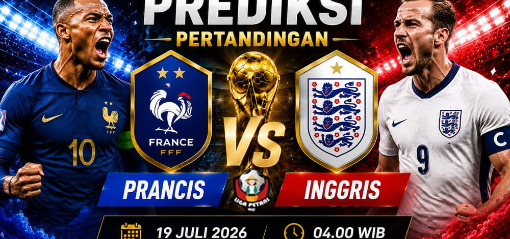 Prediksi Prancis vs Inggris 19 Juli 2026