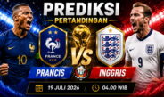 Prediksi Prancis vs Inggris 19 Juli 2026