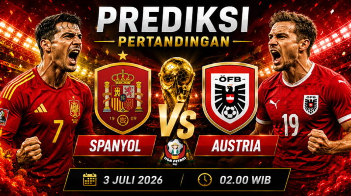 Prediksi Spanyol vs Austria 3 Juli 2026