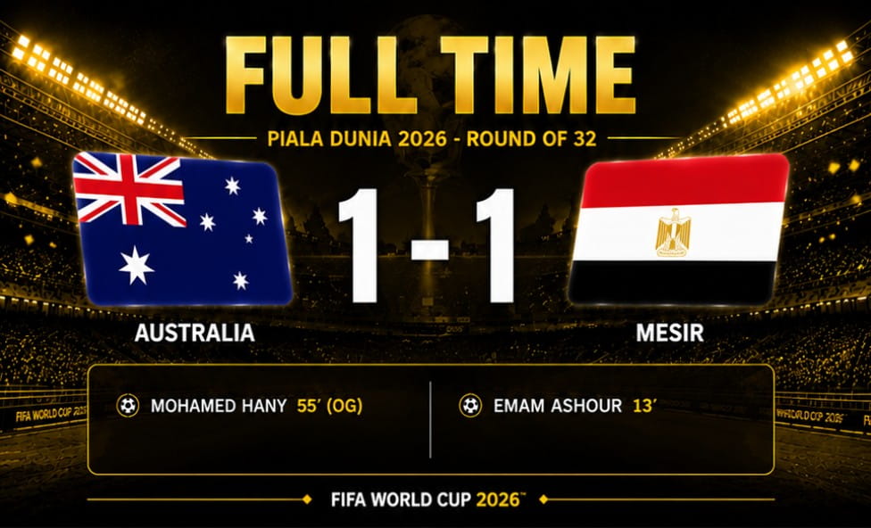 hasil pertandingan australia 1-1 mesir