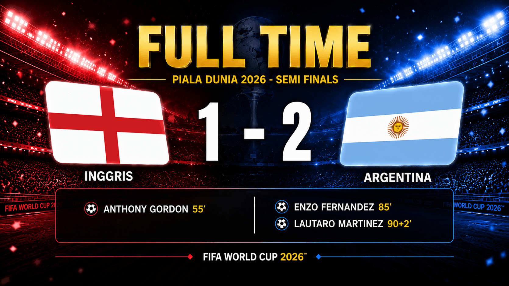 hasil piala dunia 2026 inggris 1-2 argentina