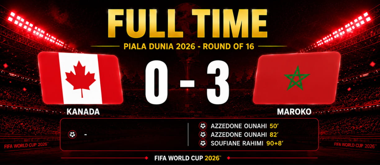hasil pertandingan kanada 0-3 maroko