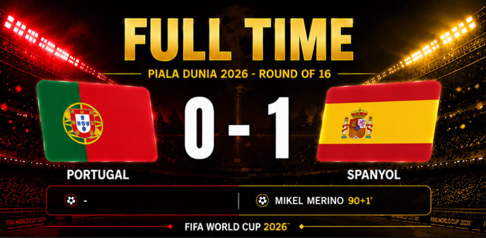 hasil pertandingan piala dunia 2026 portugal 0-1 spanyol